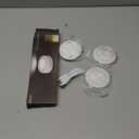 EZVALO LED Puck Lights, Rechargeable Battery Touch Light, 2.5'' Mini Tap Lights, Wireless Closet Light, Under Cabinet Lighting, 3 Color Temps, Stick On Lights for Kitchen,Closet,Pantry,Shelves(2 Pack) (White)