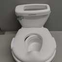 Summer Infant by Ingenuity My Size Potty Pro in White, Toddler Potty Training Toilet, Lifelike Flushing Sound, for Ages 18 Months+, Up to 50 Pounds