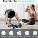 Roller with 4 Wheels: Automatic Rebound Abdominal Wheel for Core Workout, Workout Equipment for Home and Gym, Abdominal Exercise Roller for Men and Women