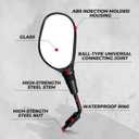KEMIMOTO ATV Mirrors, 8MM 10MM Motorcycle Mirrors for Handlebar ATV Accessories Compatible with Scooter Snowmobile Mope, 360 Degrees Ball Type Adjustment