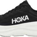 Hoka Men's Bondi 9 Sneaker (10.5, Black/White)
