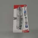 Pentel Energel Alloy Retractable Liquid Gel Pen, (0.7mm) Medium Line, Silver Barrel, Black Ink, 1 Pack (BL407BP)