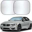 Autovir Car Windshield Sun Shade Foldable | Front Windshield Shade for Sun, Heat and UV Rays | Sunshade for Car Front Window and Interior Sun Protection | Medium (28 x 31 inches)