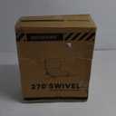 TOPSKY Stadium Seat with Back Support, Comfortable Padded Cushion, Folding Bleacher Seat with Metal Hook, Shoulder Strap, Carry Handle, Cup Holder (Black, 1 Pack)