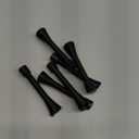 Ravinte Door Stoppers, 6 Pack Black Spring Door Stops with Rubber Bumper, Door Stoppers for Bottom of Door