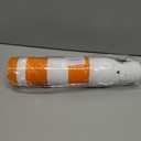 24 Pack Thanksgiving Cups - 16oz Orange & White Plastic Fall Party Cups with Autumn Pumpkin and Turkey Designs, Perfect for Friendsgiving and Holiday Celebrations