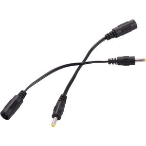 COOLM 2pcs DC Plug Tips Female Connectors to Male Jack 2.1 x 5.5mm Female to 4.0x1.7mm Male AC DC Power Connector Adapter Laptop 4.0mm 4.0mmx1.7mm for PSP 2 3 4