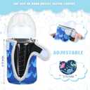 Irenare 4 Pieces 8 oz Glass Baby Bottles Sleeve Covers Bulk Neoprene Adjustable Newborn Feeding Bottles Protector Replacement Heat Cold Retention Sleeve for Nursing Infant (Shark, Whale, Dinosaur)