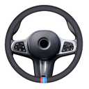 Erivis 2025 Nappa Leather Car Steering Wheel Cover for BMW X3 X5 X1 X4 X7 X6 2 5 3 7 8 4 M2 M3 M4 M5 M6 M8 Series IX 328i 528i 535i 530i 540i 320i 330i 325i e90 e60 f30 Accessories
