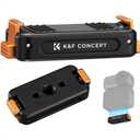 K&F Concept Magnetic Quick Release Mount Compatible with DJI Osmo Action 6/Osmo Nano, Aluminum Alloy Bracket Extension Base with 1/4 Screw Hole for Tripod, Selfie Stick, Action Camera Accessories