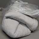 Amazon Basics 4 Piece Bed Sheet Set, 100% Cotton Jersey, Includes Super Soft, Flat and Fitted Sheets, Pillowcase, King, White, Solid