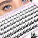 Manga Self Adhesive Lash Clusters Natural Self Adhesive Eyelashes 81012MM Short Anime Pre Glued Eyelashes Clusters CCurly Asian Spiky No Glue Lash Clusters Natural Press On Lashes 90Pcs by Zegaine