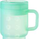 Tumbler Silicone Sippy Cup for Toddler with Straw and Handle, Water Bottle for Baby& Infant, 9oz Kids Cups Spill Proof, BPA Free, Toddler Travel Essential, Clear Green