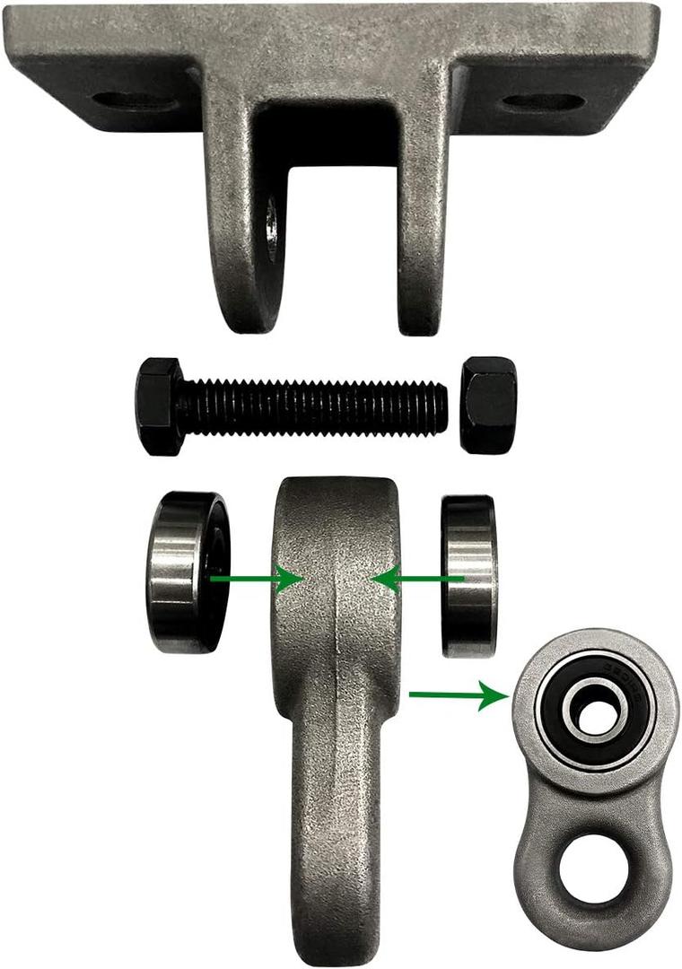 ABUSA Heavy Duty Green Swing Hangers Screws Bolts Included Over 5000 lb Capacity Playground Porch Yoga Seat Trapeze Wooden Sets Indoor Outdoor 2 Pack