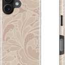 Goodon for iPhone 16 Case, Cute Preppy Floral, MagSafe Compatible