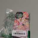 Case for iPhone 13 Pro,Rose Blooming Pink Aesthetic Phone Case Slim Silicone Shockproof Cover for Girls WomenGlossy & Durable