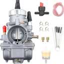 2 Stroke Polaris Carburetor Compatible with Scrambler Sportsman Sport Xplorer Trail Blazer Big Boss 400 400L 1994-2002 Engines Carb Replace#3130710 3130574 3130957 3131323 3131404