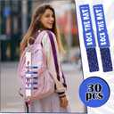 Kigeli 30 Pcs Spirit Clips Cheer Pins Cheerleader Gifts Clothes Pins for Backpacks Competition Glittered for Team Cheer Gifts Stuff Supplies Party Favors Accessories Bulk(Blue,Shiny)