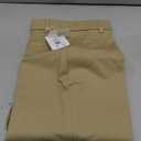 iChosy Women's Stretchy Straight Leg Dress Work Pants Business Office Casual Slacks with Pockets (8 Tall, Khaki)