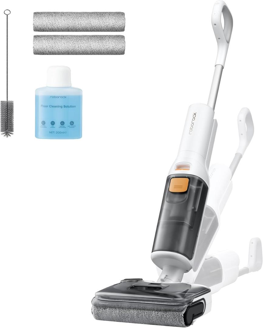 roborock F25 GT Set Cordless Wet Dry Vacuum Cleaner and Mop with 2 Brushes
Vacuum Mop with 20000Pa Suction, 194°F Self-Cleaning, Hot Air Drying, 180° Lie-Flat, Edge to Edge Mopping for Hardfloor