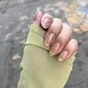 UUUUU. Santal Gel Nail | High Quality | Stick on Half baked Gel nails | K-Nails | Semi Cured Gel Nail Strips, Pack Of 5