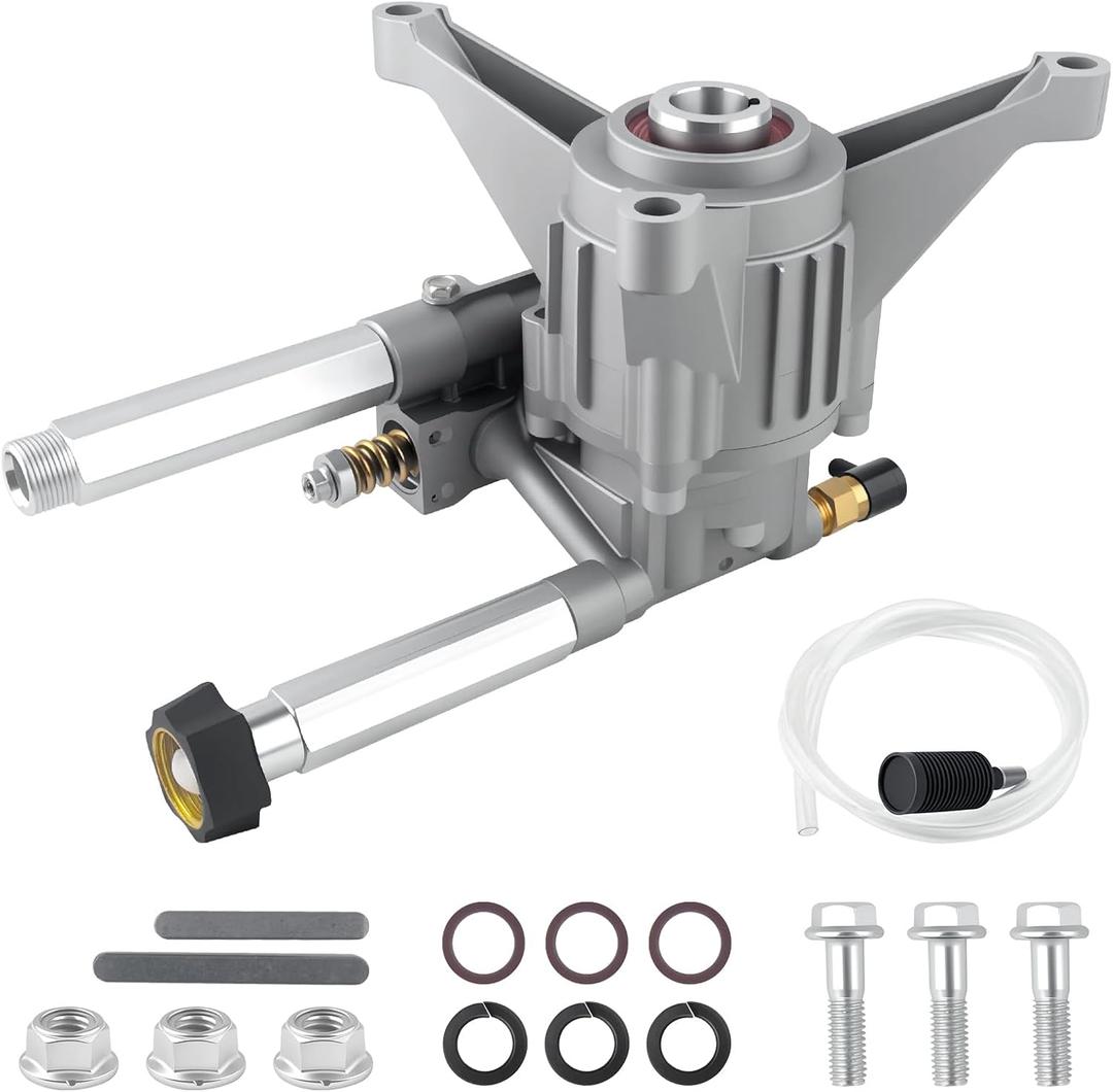 7/8" Shaft Vertical Pressure Washer Pump, Rear Inlet and Outlet, 2200-2500 PSI 2.2 GPM, Compatible with Select Craftsman, Troy-Bilt, Karcher, Brute, and Homelite Models
