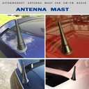 3.8 Inch Antenna for Ford Mustang (2010-2014), Aluminum Antenna Replacement Mast for Ford Mustang 2010-2014