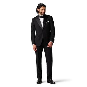 Alton Lane Mercantile Tuxedo Tailored Fit - Premium Quality Tuxedo for Men, Stylish and Elegant Formal Suit for Men, Raven Black, 46S