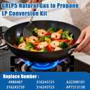 GRLP5 Range Natural Gas to Propane LP Conversion Kit, Brass, Compatible with Frigidaire replace A22390101 316243720 316243721 316243723 4980407 AP7213138