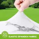 Smiry Spandex Fitted Tablecloth for 8 Foot Rectangle Tables, Washable Picnic Table Cover with Elastic, Stretch Reusable Table Cloth for Outdoor, Camping, Dining & Kitchen (Marble, 30"x96")
