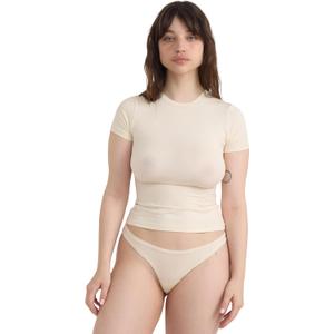 Organic Basics Women's Soft Touch Veil Thong Underwear (XX-Large)