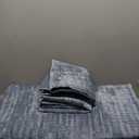 RECYCO Luxury Velvet Quilt Set King Size Bedding Sets, Ultra Soft Velvet Comforter Set, Lightweight Channel Box Stitch Oversized Bedspread Coverlet for All Season, with 2 Shams, Stormy Blue