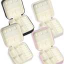 SLOZO Travel Jewelry Case, Travel Jewelry Box, Mini Jewelry Travel Case, Jewelry Organizer Case, Portable Small Jewelry Organizer Storage Boxes - Best Gift for Women Girls. (Multi-color 2)