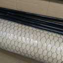 4x80FT Wire Mesh Temporary Fence with Columns, Hexagonal Garden Fence
