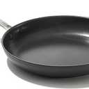 OXO 12” Nonstick Frying Pan Skillet, Enhanced PFAS-Free Ceramic Nonstick, Durable Hard Anodized Cookware, Scratch Resistant, Good Grips, Easy Clean Dishwasher Safe, Oven Safe, Drip Free Pours, Black