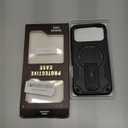 for Google Pixel 10&10 Pro Casefor Pixel 9&9 Pro Case[Compatible with MagSafe][with 2*Fingerprint Unlock Glass Screen Protector],Built in Invisible Stand,Shockproof Protective Phone Cover(Black)