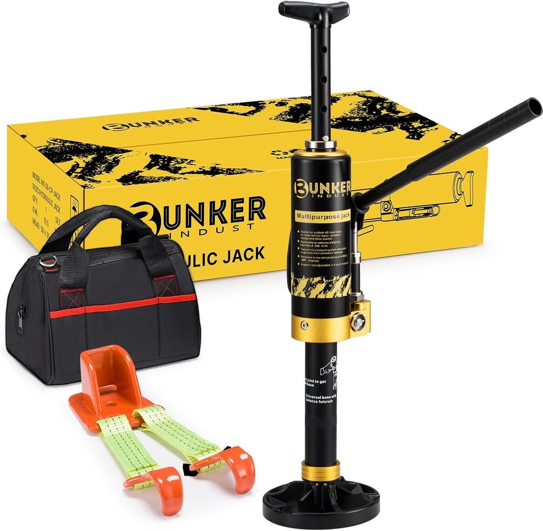 BUNKER INDUST Portable Hydraulic Recovery Jack with Lift Mate, 4x4 Off Road Lift Jack for SUV ATV UTV, 19,400 lbs Lifting Capacity