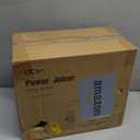 Qcen Juicer Machine, 800W Centrifugal Juicer Extractor with Wide Mouth 3 Feed Chute for Fruit Vegetable, Easy to Clean, Stainless Steel, BPA-free (Black)