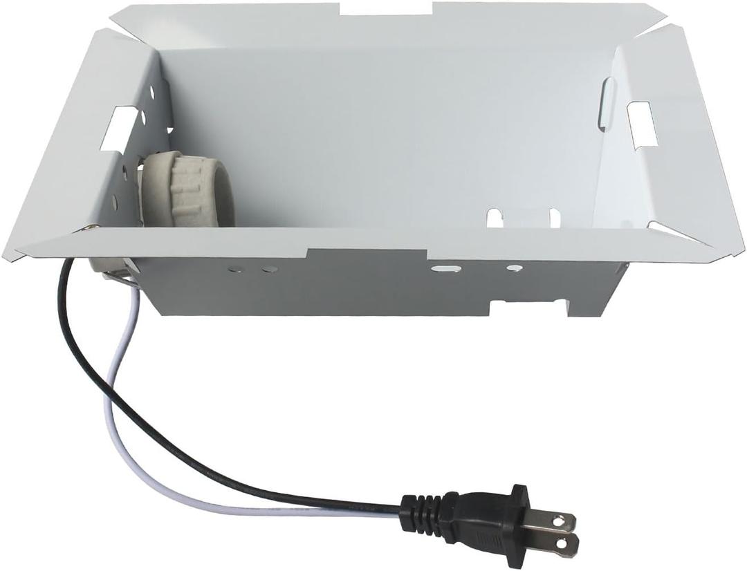 S97014212 Bathroom Fan Light Reflector with Socket Replacement Parts Fits for Broan NuTone 763N HB80RL 678 679 655-C 679L 683L 763N HD50LNT