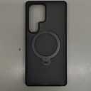 TORRAS 360 Spin Magnetic Stand for Samsung Galaxy S25 Ultra Case, Fit for Magsafe, Military Grade Slim Protective S25 Ultra Case with Kickstand & Ring Holder, Ostand Spin, Translucent Frosted Black