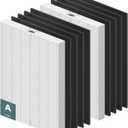 115115 HEPA Replacement Filter A for Winix PlasmaWave Air Purifier C535 5300 5300-2 6300 6300-2 P300 C909 9800, 2 x True HEPA Size 21 Filter + 8 x Activated Carbon Pre-Filters