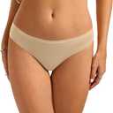 REORIA Womens Cotton Underwear Lace Hipster Panties Low rise Briefs 4 Pack (S)