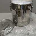 Dog Food Storage Containers, Large Stainless Steel Pet Food Storage Containers 38 lb / 17 kg to Keep Fresh, Metal Airtight Cat Food Containers With Scoop and 2 Small Containers