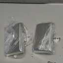 OCTERIC 2 Pcs Silver Christmas Metal Stocking Holders for Mantle, Heavy Duty Stocking Hangers Stocking Hook Xmas Ornaments for Counter Tables Window Fireplace Mantle Decoration