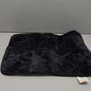 Colorxy Memory Foam Bathroom Rugs, Ultra Soft & Non-Slip Bath Mat, Water Absorbent and Machine Washable Bath Carpet Rug for Shower Bathroom Floor Rugs, 24''x16'', Black