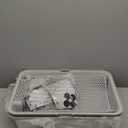 2 Pack Stainless Steel Litter Box,XL Metal Cat Litter Box with Lid High Sides,Extra Large Litter Box for Big Cats,Odor-Resistant, Scratch-Proof, Easy to Clean,Scoop &Mat Included