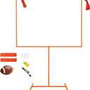 Adjustable Football Field Goal Post - 8' x 6' Steel Frame, Stable Tube Frame Construction, Height Adjustable for Backyard Football Training, for Youth & Adult Players