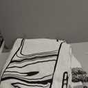 GPQAWER Boho Couch Cover, Chenille Couch Cover Soft Pet-Friendly Sofa Cover for Dog, Sofa Slipcover Multi-use Furniture Protector with Tassels, Washable Cover for 3 Cushion Sofa (71" x 118", French Murals Black)