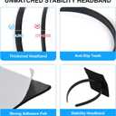 3 x Graduation Cap Headband Anti-Fall Firm Hairband with Adhesive Felt, Secures Your Grad Cap & Hairstyle in Place, Essential Hat Accessory for Graduates, Students, Girls 1 Pack