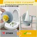 Bedside Commode Liners with Pads | 100 Commode Bags+100 Absorbent Pads | Leak-Guard | Rapid Absorption | Lemon Scented | Bedpan | Bedside Commode | Camping Toilet (Yellow+white)